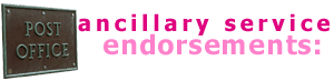 Ancillary Service Endorsements