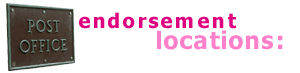 Ancillary Service Endorsement Locations