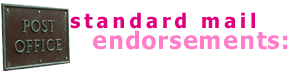 Standard Mail Endorsements